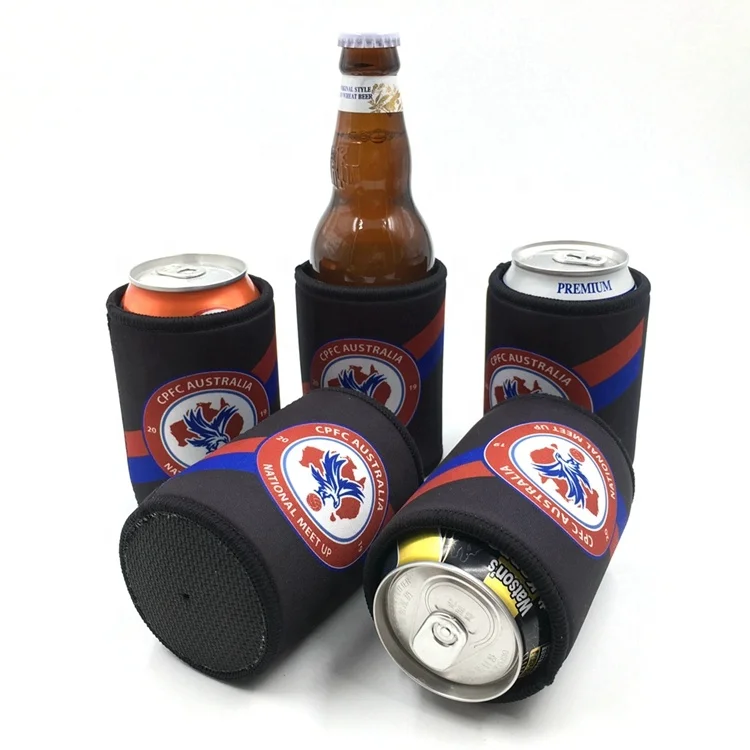 High Quality Manufacturer Customized Logo Heat Transfer Printing Neoprene Form Beer Can Coolers