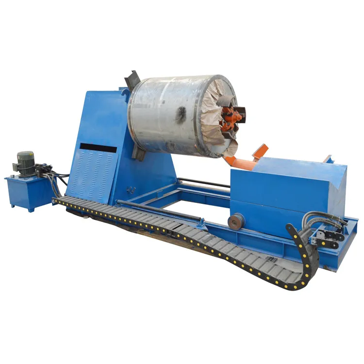 Durable material supporting frame Metal Coil Unwinding  Machine For Roll Forming Machine 5 Tons 10T Hydraulic Decoiler