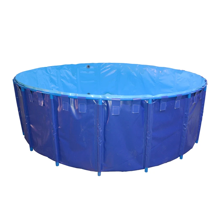 Round Pvc Collapsible Commercial Fishing Tanks,Foldable Fish Ponds Pvc Fish Farming Tanks Ras Fish Pvc Tanks