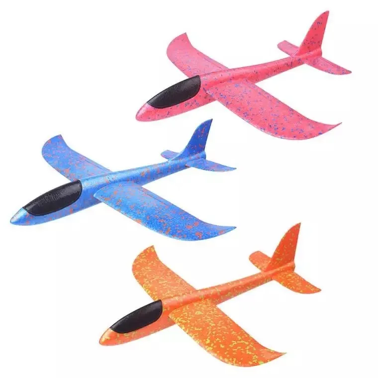 Flying Toy Foam Glider Airplane 44CM&48CM Mini Throwing Plane Flying Sports Games Foam Throwing Plane Airplane Toys Funny Toys