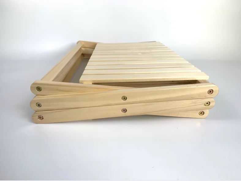 
Two/Three layer multi-functional folding solid wood shelf plant shelf storage rack 