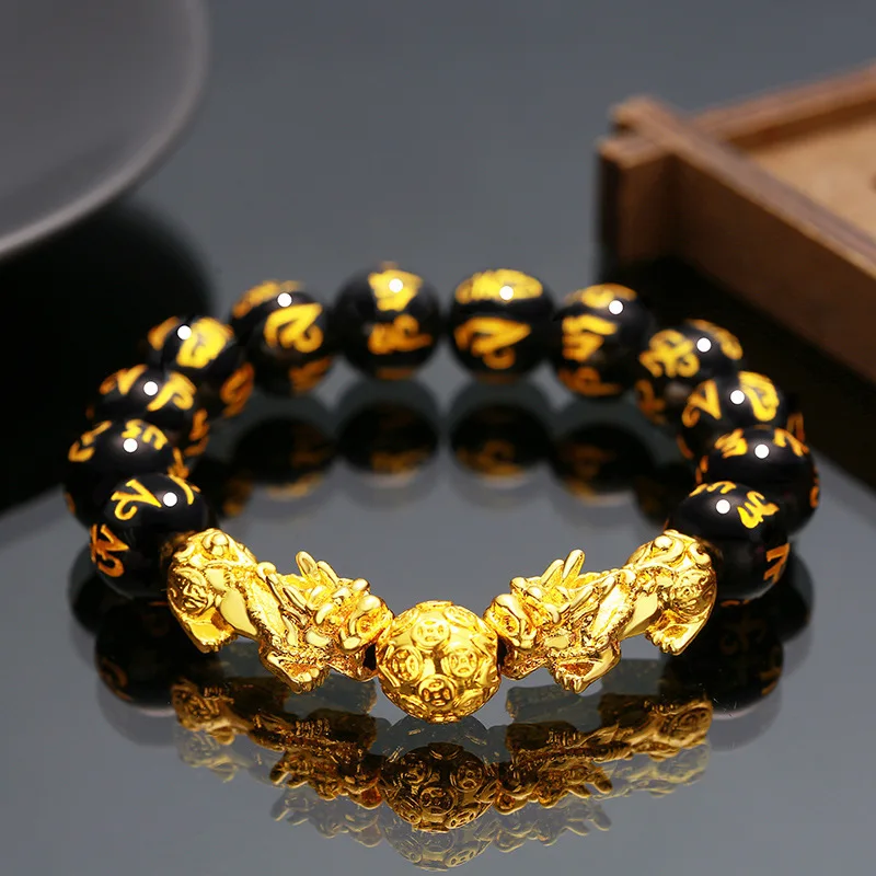 Factory Bracelet Popular lucky Mantra Protection Wealth Bracelets for Men Women Gifts