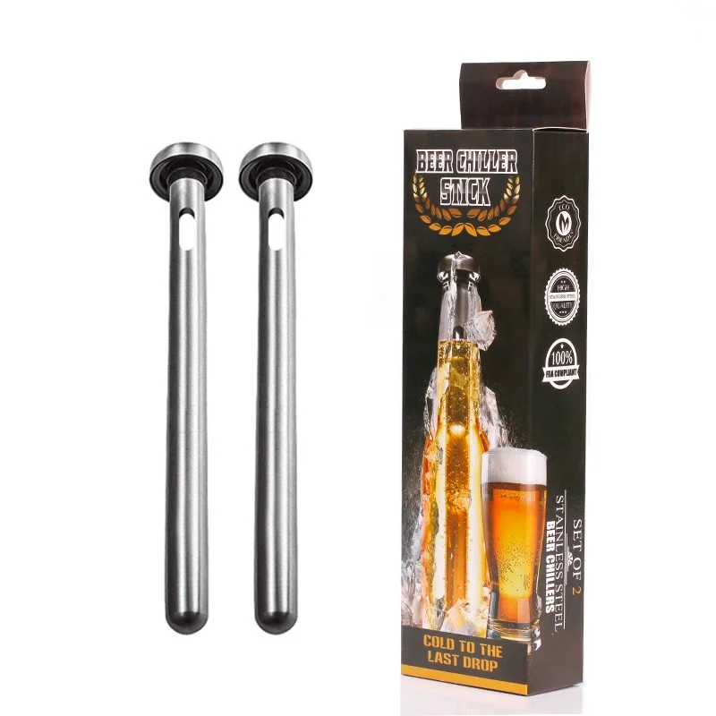 Wholesale 2 Pieces Stainless Steel Beer Bottle Chiller Stick