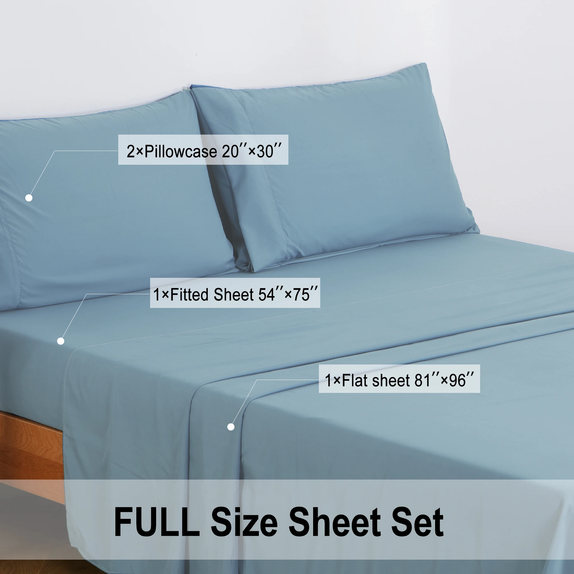 100% Polyester Microfiber Plain  Bedsheets Fitted Sheets Bedding Sets Comforter Duvet Cover Set
