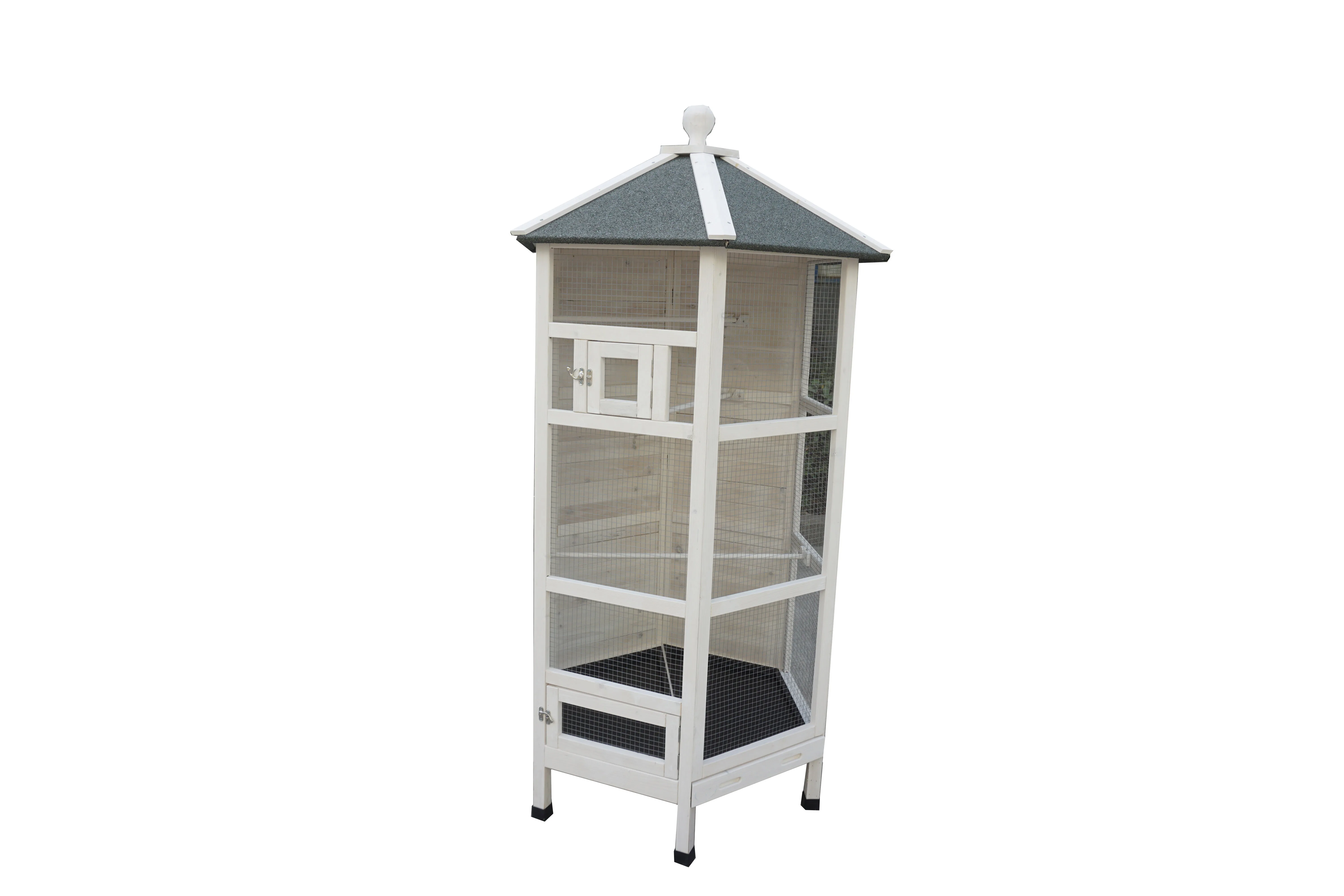 Hot Selling Aviary outdoor Parakeet home with Perch Birds Large pet house High-Caliber Natural Aviary Wooden bird Pigeon Cage