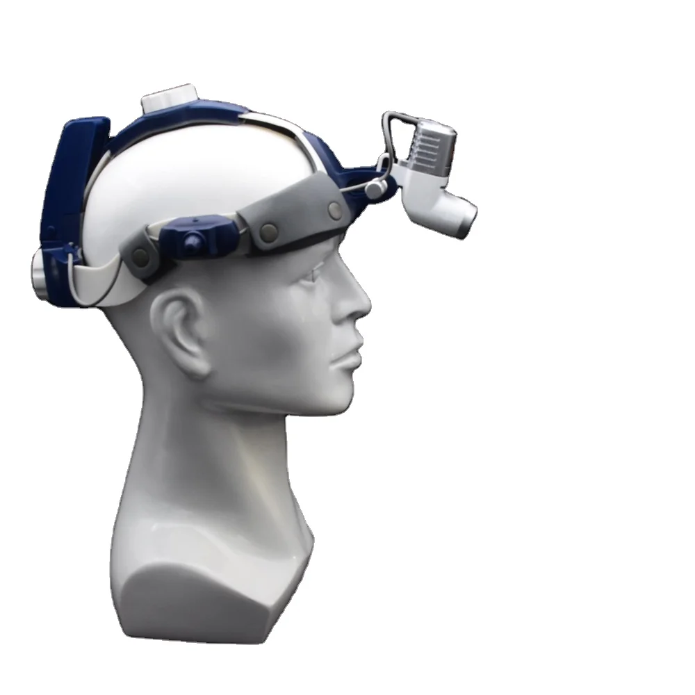 2024 High Power LED Integrated Surgical Headlamp Wireless Medical Headlight with Electric Power Source Made of Plastic Metal