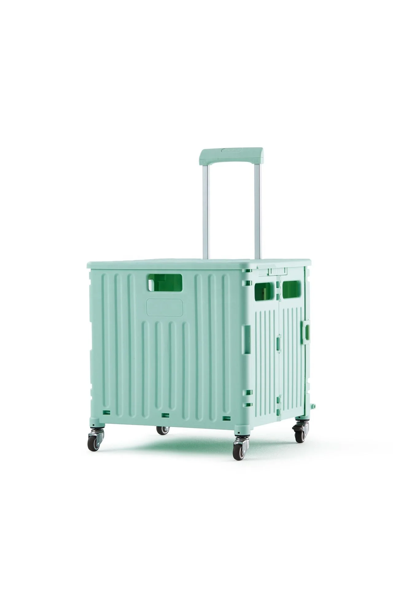 Foldable Supermarket Shopping Cart Grocery Cart Portable Shopping Box Trolley