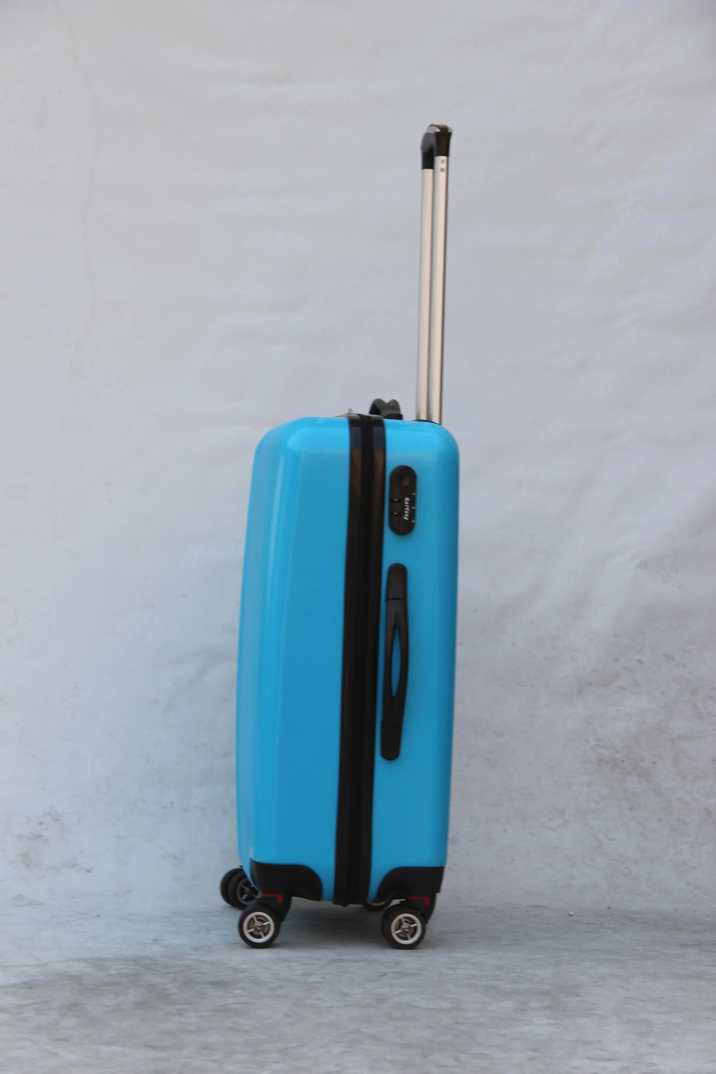Wholesale  Hard Shell Plastic PC Travel Trolley Suitcase, Custom 3PCS Trolley Luggage Set