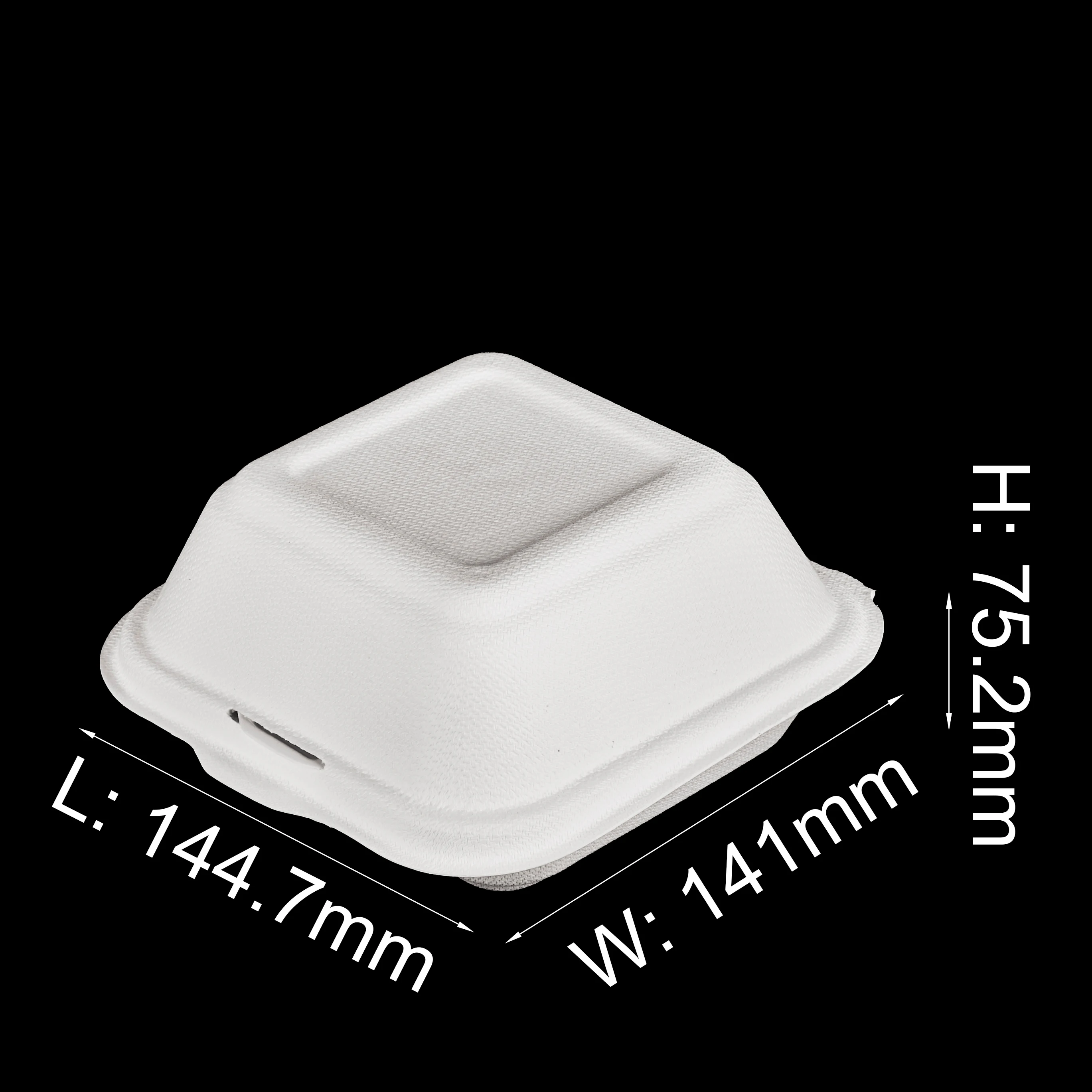 Chinese Noodle Sugarcane Takeaway Food Box Design Without Handle