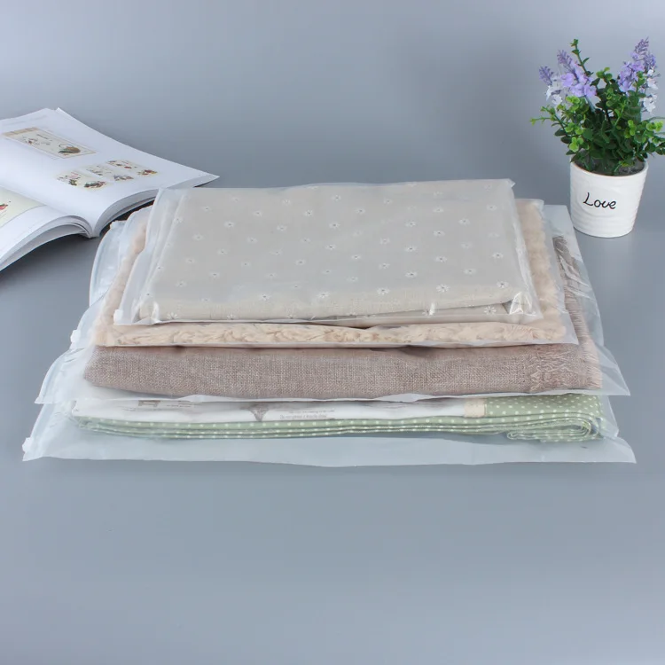 Custom High Quality Transparency Clear Pe/ldpe Packaging For Clothes Plastic Bag With Air Hole And Logo