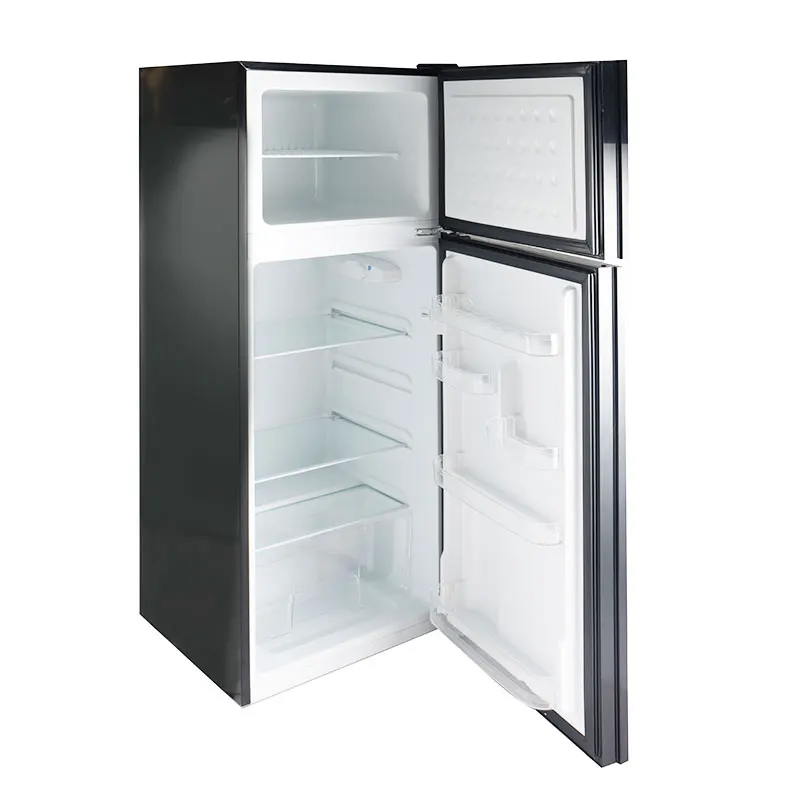 BCD-210 Beverage Meat Fruit Fresh Factory Wholesale Large 2 Doors Refrigerator 24v Freezer