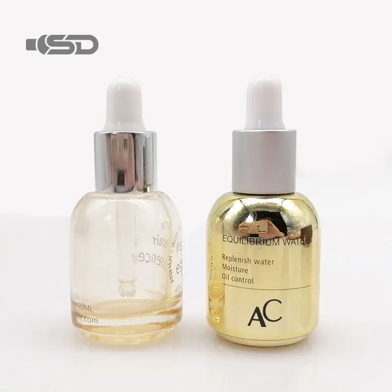Golden Supplier Eco Friendly Serum Bottle Serum Bottle Custom EDM Glass Bottle For Skincare