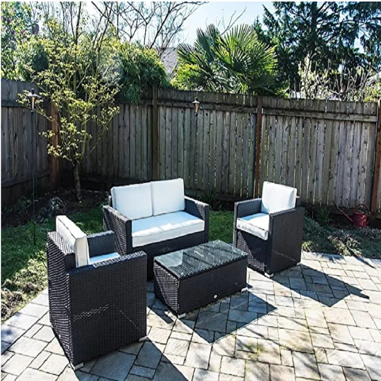 Outdoor Rattan Garden Furniture Corner Sofa Patio Set Wicker Furniture Rattan luxury sofa set simple design sofa set