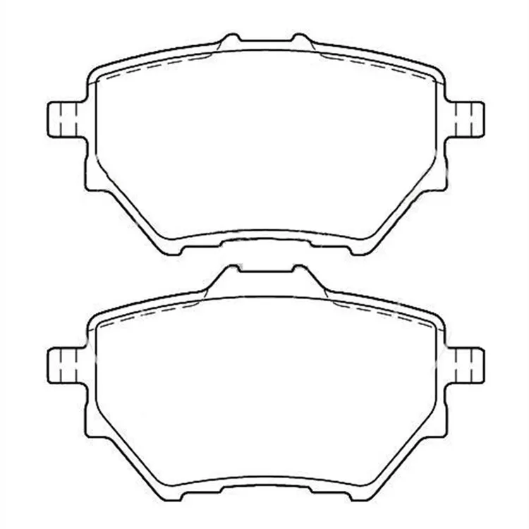 Rear Brake Pad D1891 OE 1609000680 for Citroen C4 Picasso II Haima FAMILY MPV Peugeot 308 II