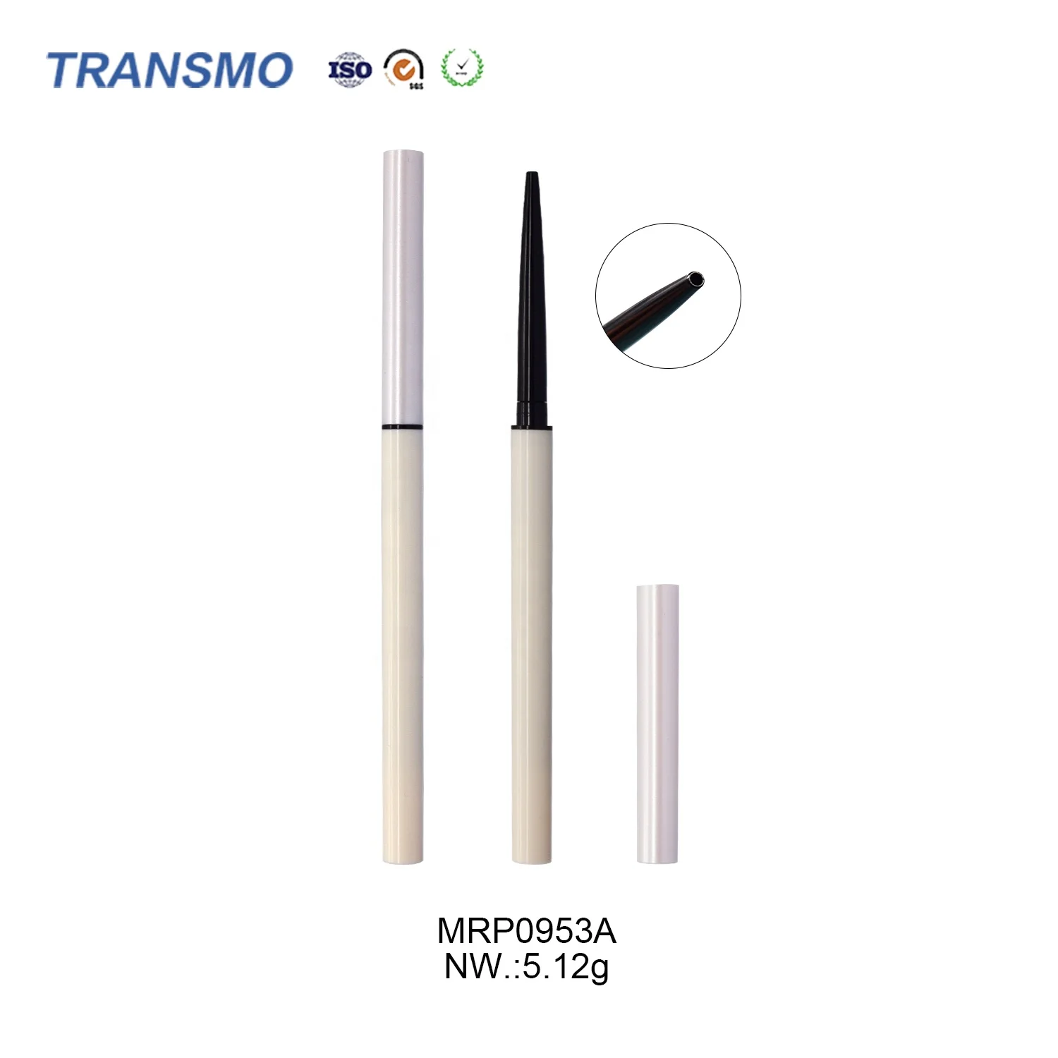 Empty lipliner private label recycled plastic eyeliner packaging custom made cosmetic pen