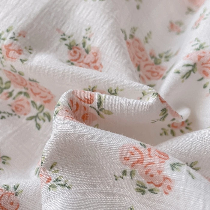 New Product Factory Sale Classic Floral Pattern 100% Polyester Double Layer Fabric Quilt Cover Bedding Sets