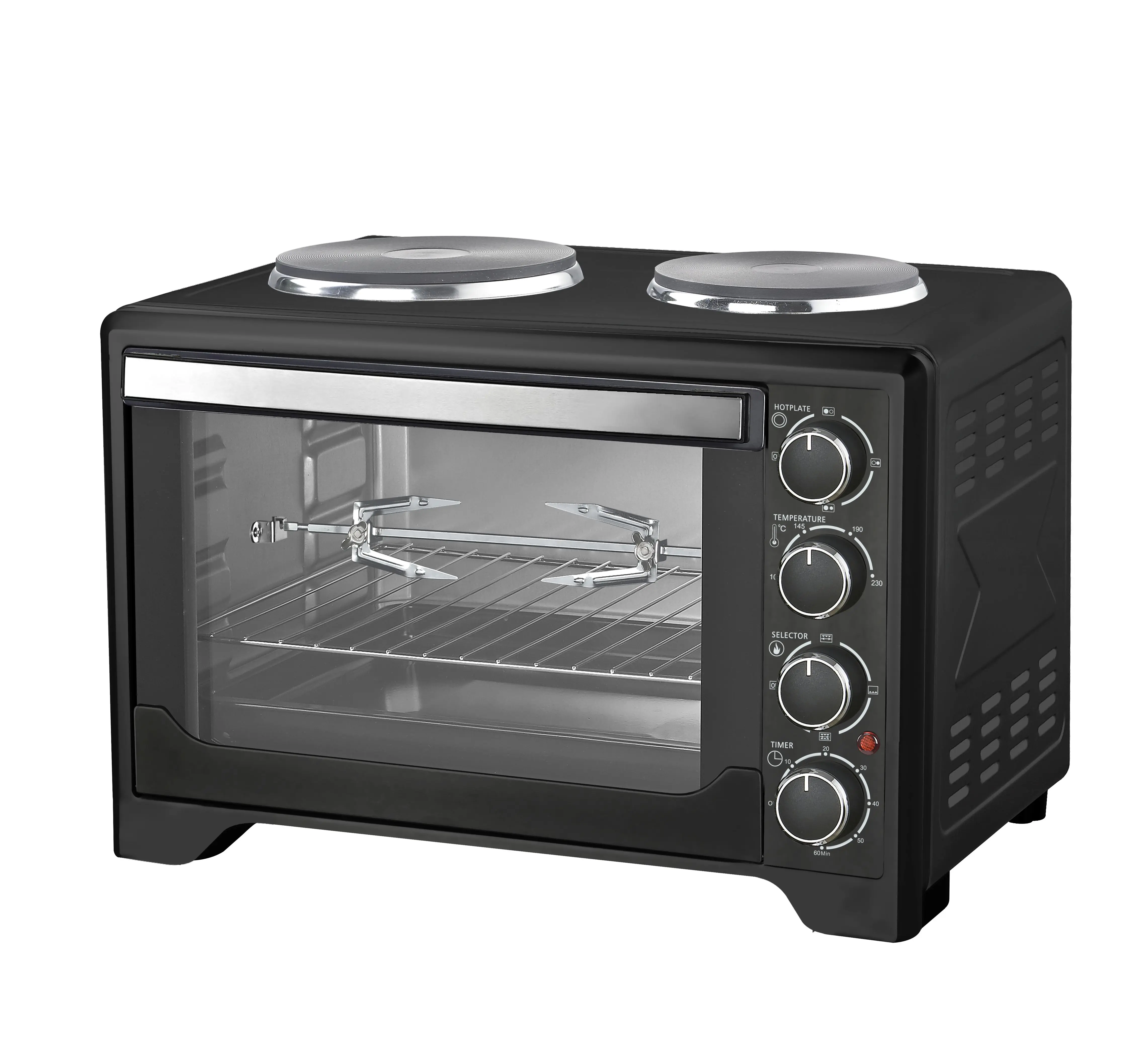 High Capacity Electric Grill Kitchen Oven 45L Table Top Indoor Built-in Smokeless Electric Oven