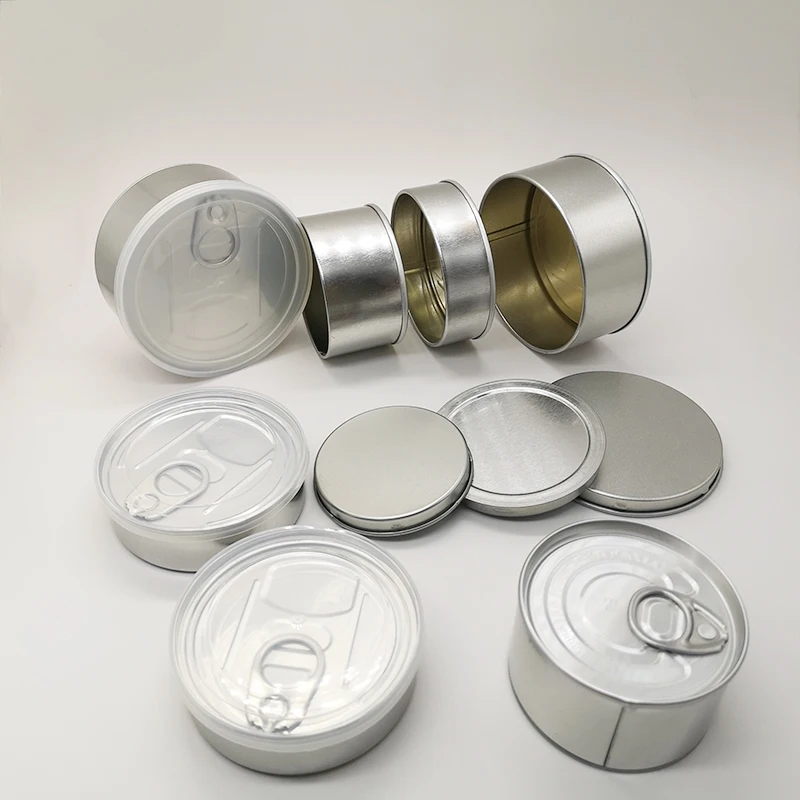 
Top Grade 100 ML Airtight Custom Stickers Cans Coffee /Honey/Fish Tin Can Empty child proof Tin Cans Food Packaging 