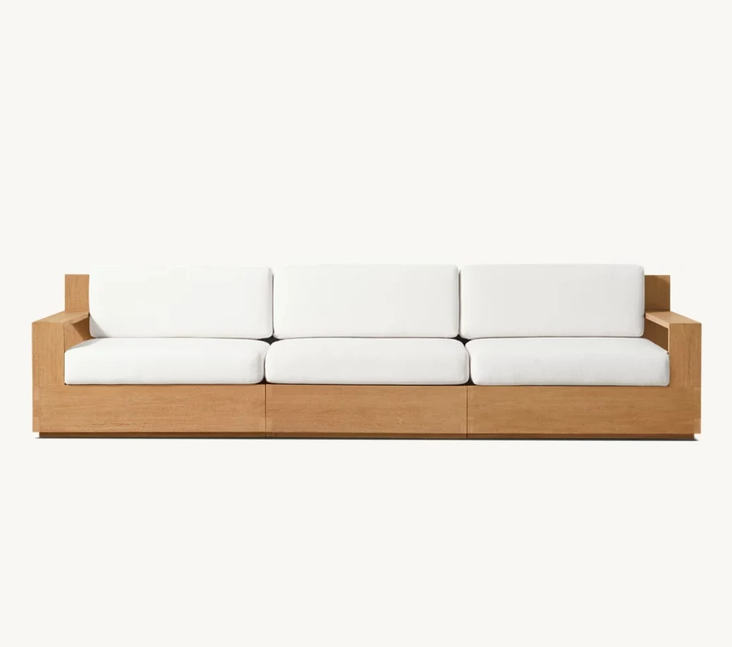 MARBELLA American Outdoor Simple Style Furniture For Garden Modular Combination Sofa Outdoor Sofa Table and Chair Set
