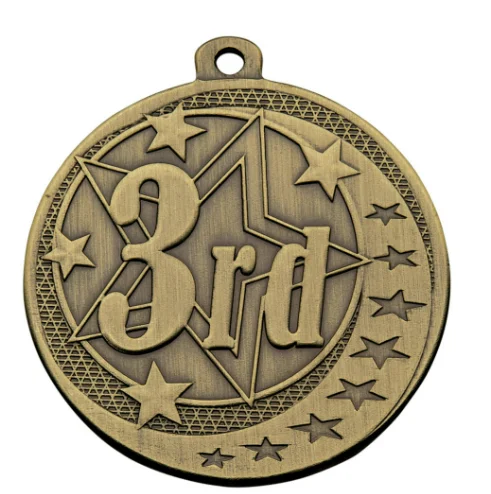 OEM Metal Star Logo Embossed Souvenir Sports Iron Medal