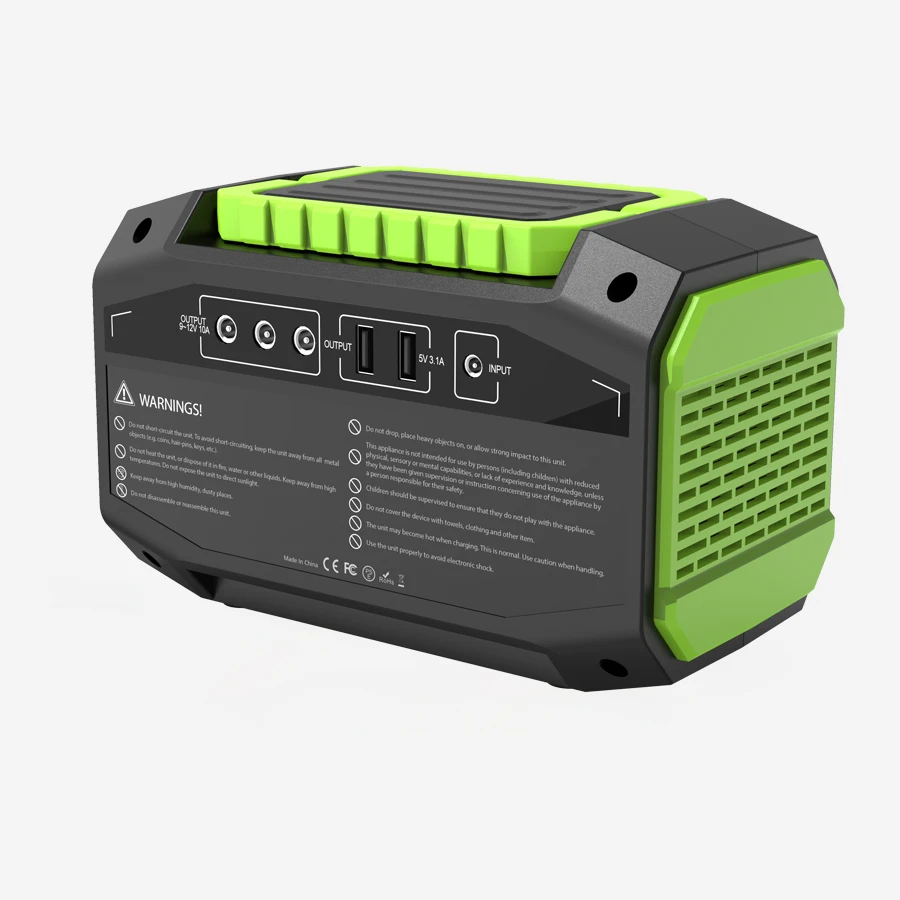 200W 115WH Lithium Battery Portable Solar Generator Power Station for Outdoor Camping Travel Home Backup Energy System