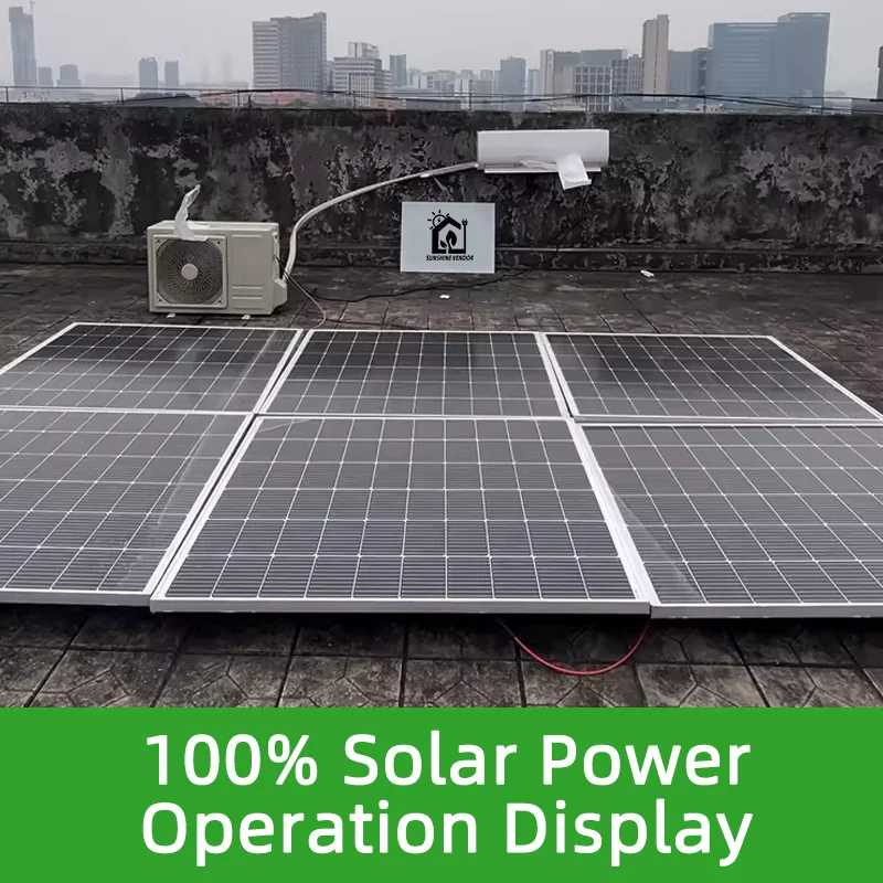 9000BTU 12000BTU Solar Air Conditioning 18000BTU 24000BTU Hybrid AC DC Easy Installation Split Hybrid Portable