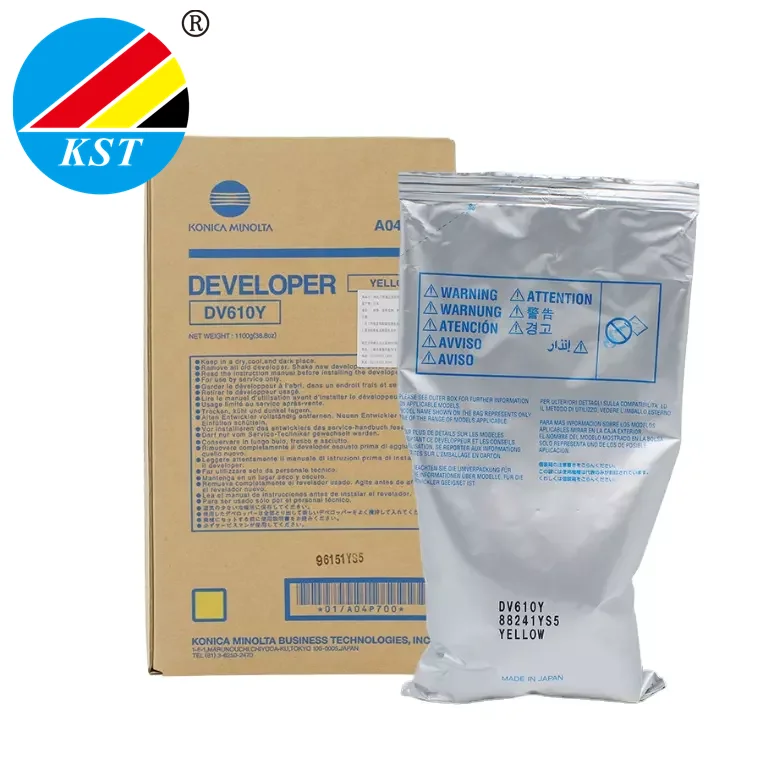 Developer DV610 For Konica Minolta Bizhub Pro C5500 C5501 C6500 C6500P C6501 C6501P C65HC Carrier Spare Part Original Powder