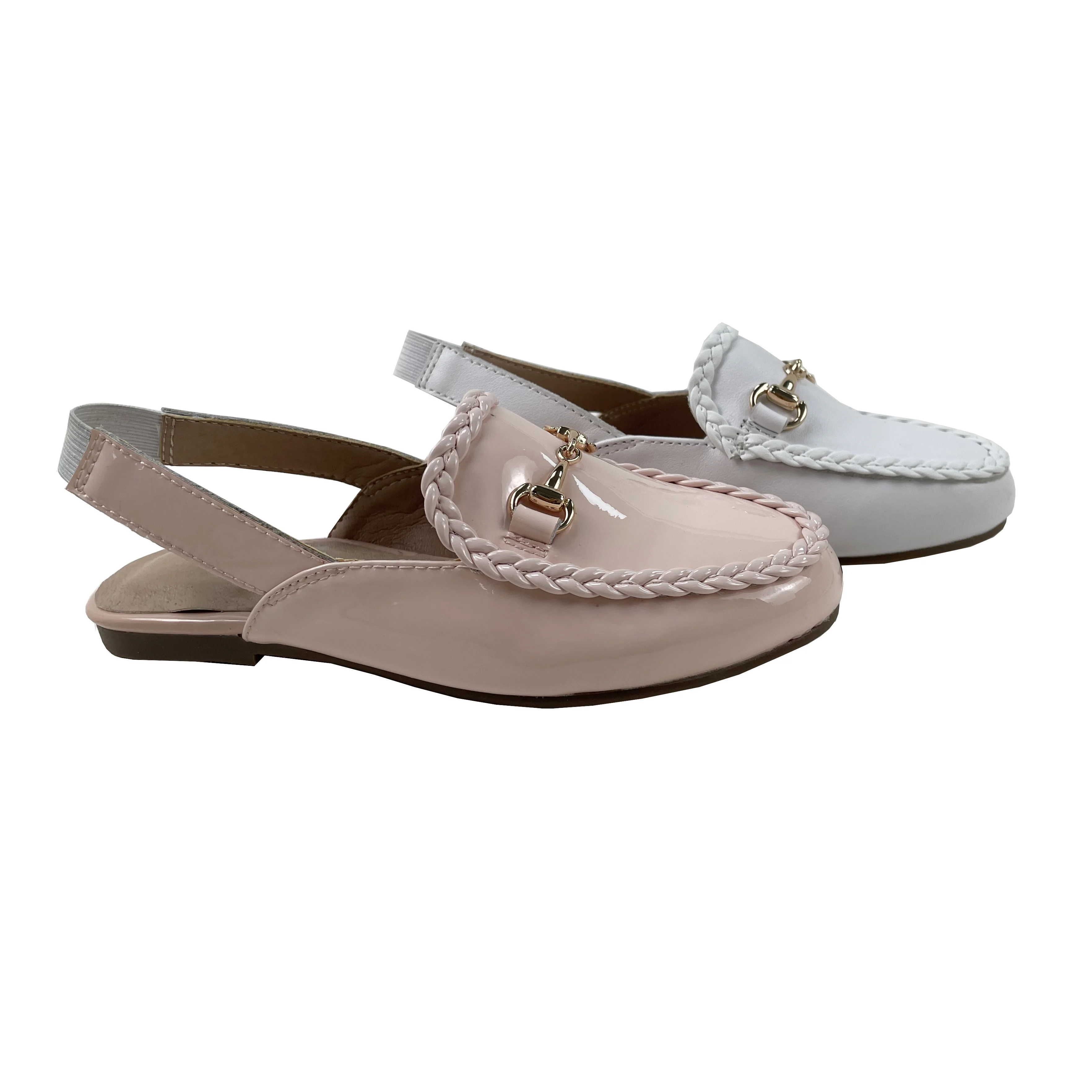 New kids loafer sandals genuine leather Sandals for children fashion slippers slingback