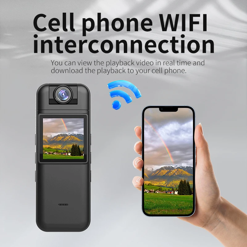 1080P Motion Detection Small DVR Camera With 1.4' Screen Night Vision P2P WiFi Body Camera CS11