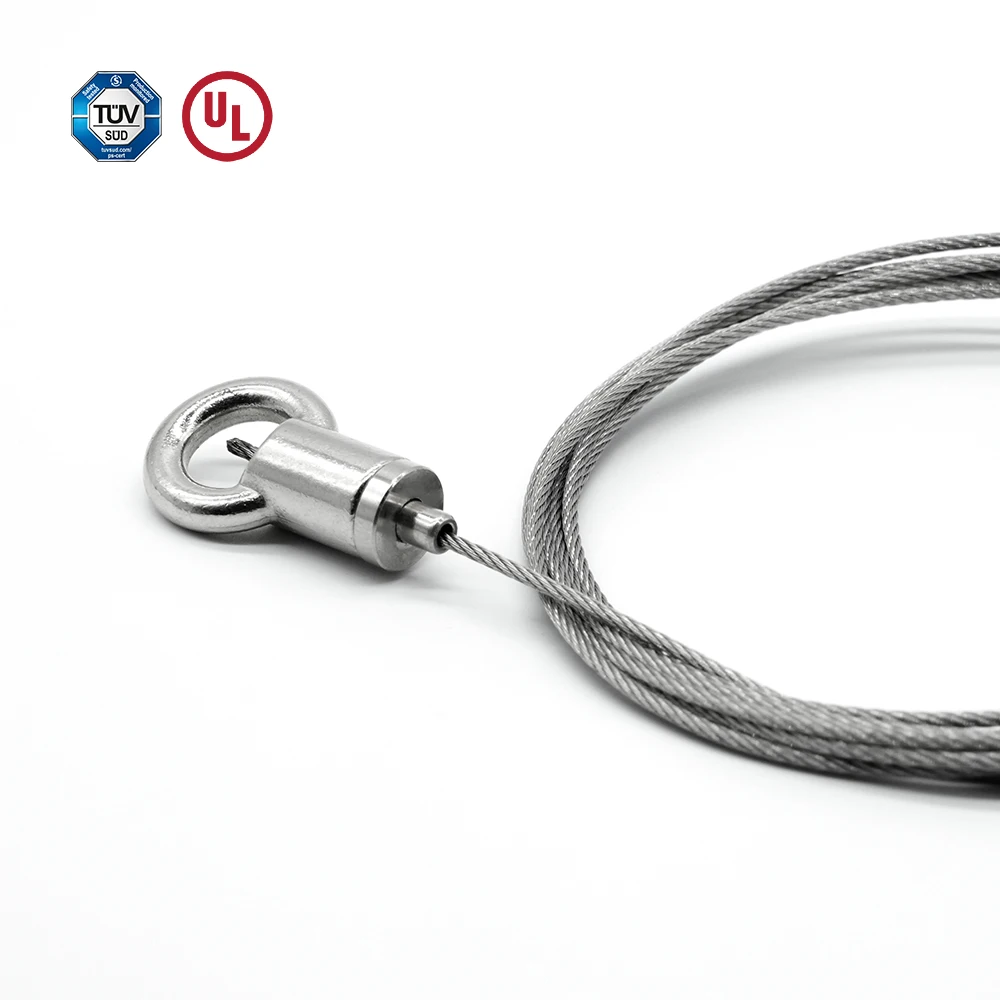 Wholesale circular rings adjustable cable grippers steel wire Cable fasteners self gripping clamp gripper ring