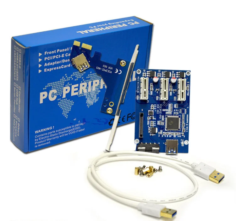 PCI E от 1 до 3 PCI express 1X слоты, переходная карта Mini ITX к внешнему 3 слота PCI-E, адаптер PCIe, усилитель порта карты VER005 1X до 16