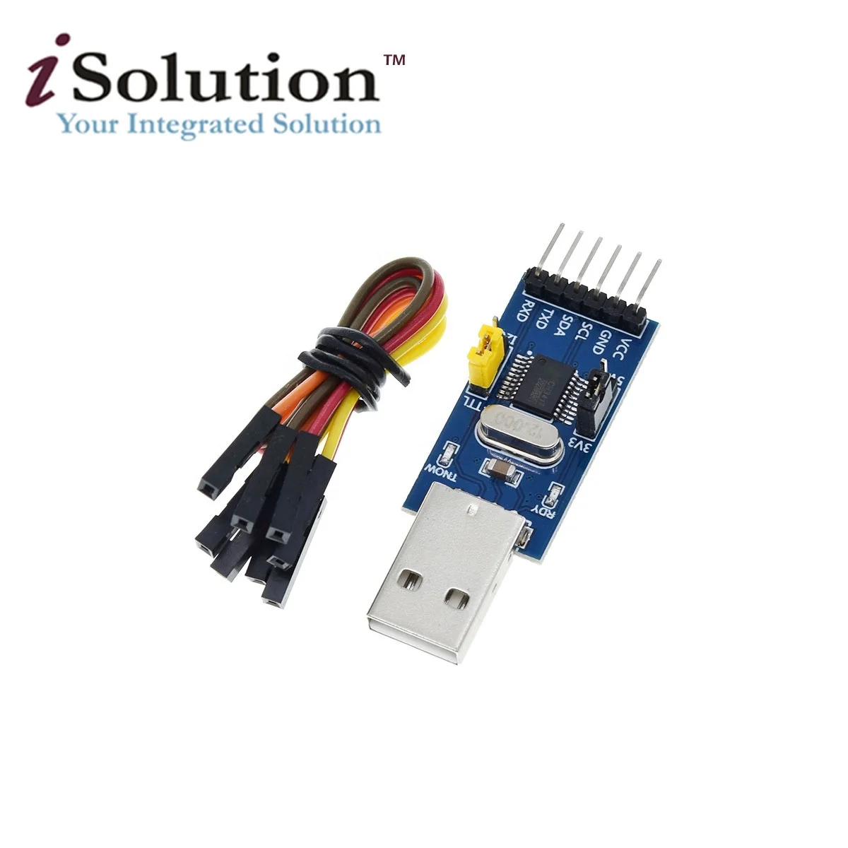 CH341T 2 in 1 module 3.3V 5V USB to I2C IIC UART USB to TTL single-chip serial port downloader