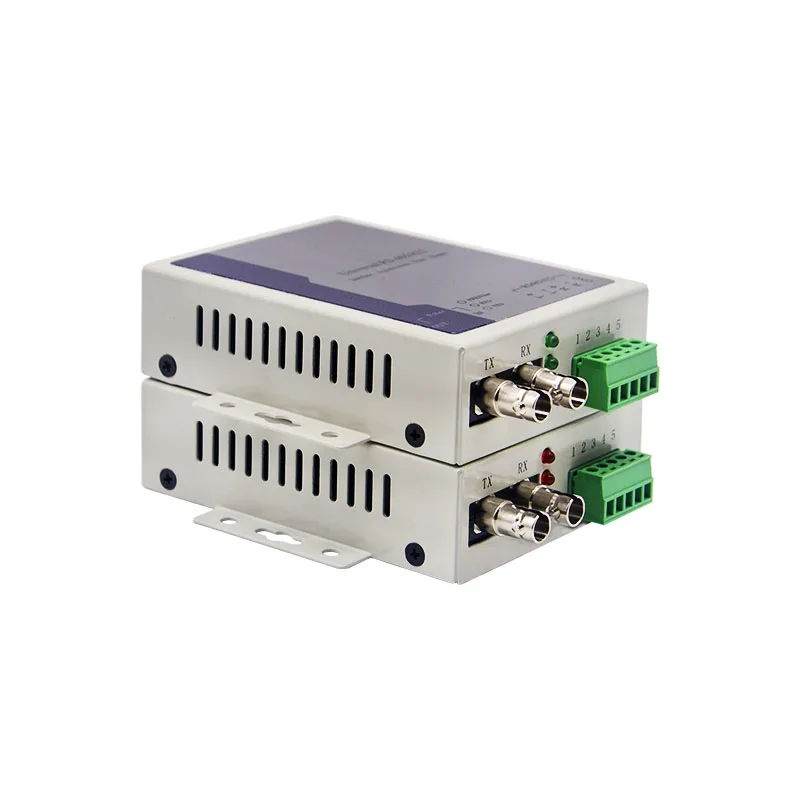 RS485 RS422 RS232 Serial Data to Ethernet Fiber Media Converter Terminal Optic Modem Bidirectional Single-mode Double Fiber ST