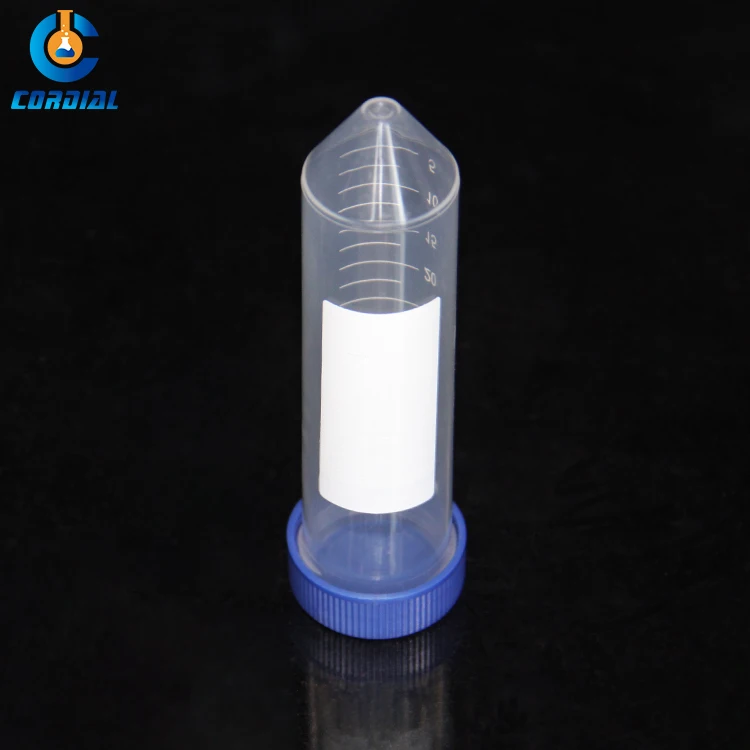 CDB010 CORDIAL plastic centrifuge tube High quality Factory Price Conical Bottom 15 ml  for Lab