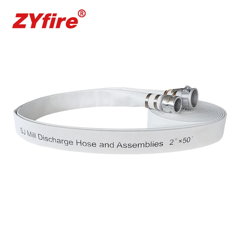 ZYfire  high temperature resistant flexible Single Jacket Nitrile Rubber Lined Industrial Mill Hose for sling protection