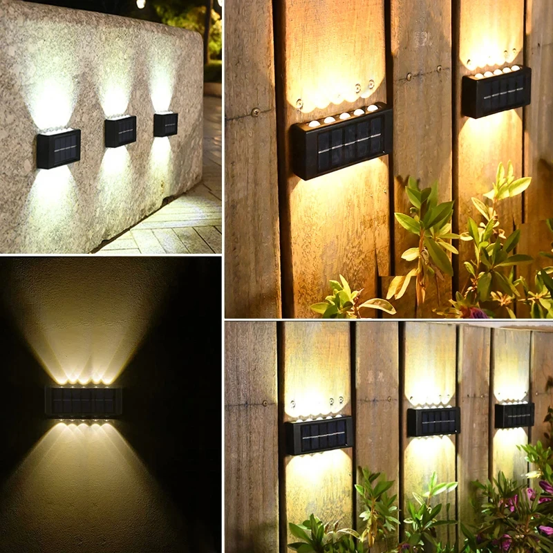 Outdoor Solar Waterproof Garden Wall Light,Corridor Wall Mounted Solar Wall Lamp/Solar Telescope Wall Lights,Solar Wall Light