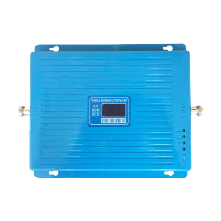 900MHz 1800MHz 2100MHz Triple Band 2g3g4g Mobile Signal Booster GSM W-CDMA LTE DCS Repeater with Screen Display