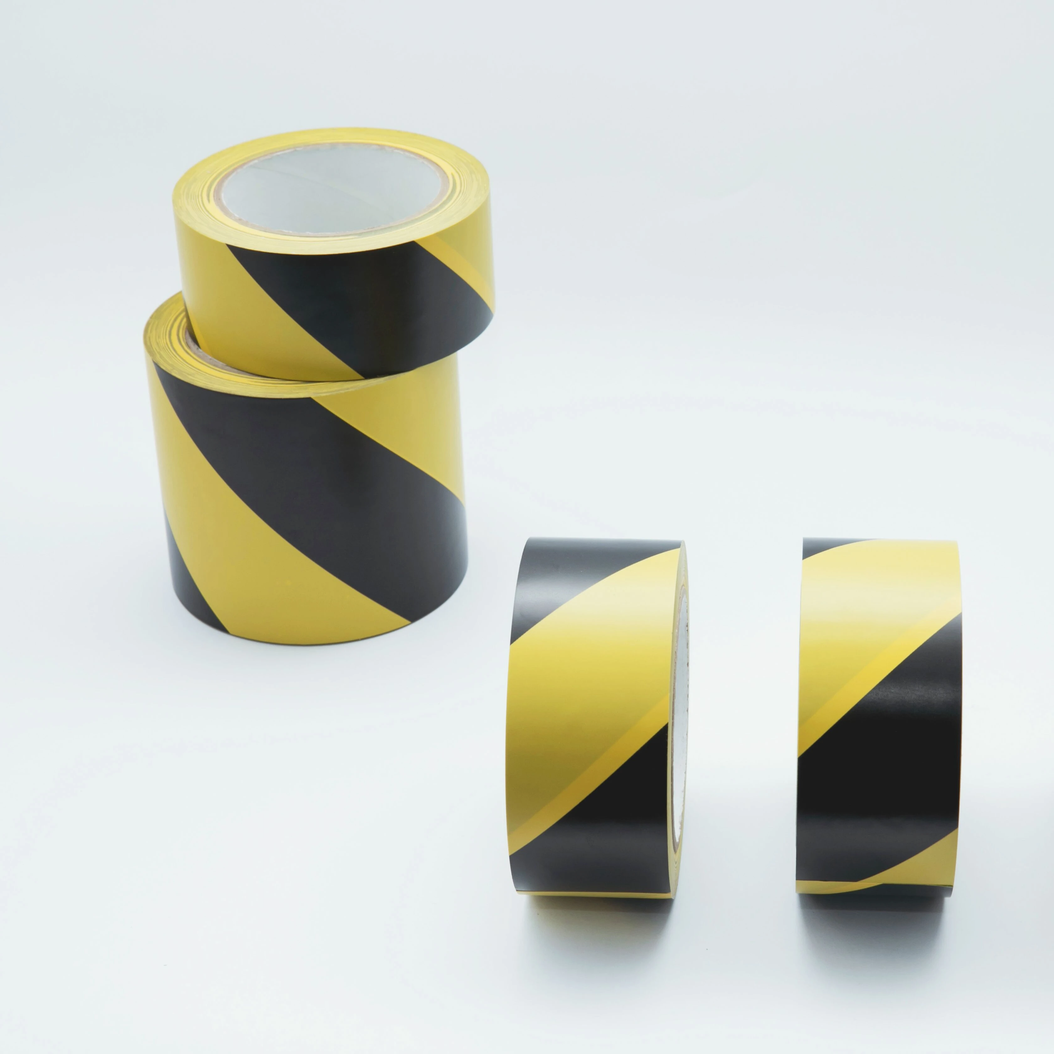 Black and Yellow Striped Floor Safety Marking Tape for Hazard Caution and Warning pvc marking tape