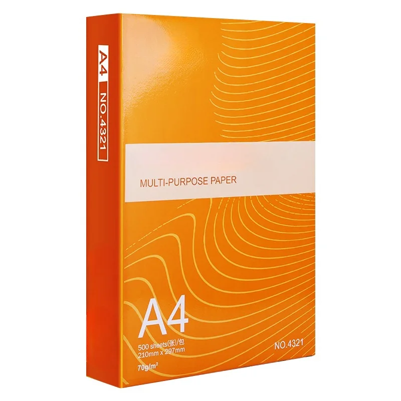 Стандартный Размер A4 офисная бумага 70gsm 80gsm копировальная