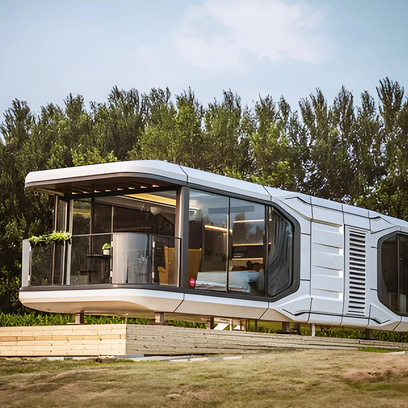 China 40Ft Container House Cheap Prefabricated Modular Mobile Tiny Models Home For Sale Capsule House Steel Structures