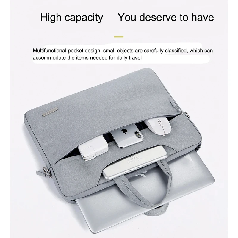 13.3 15.6 16.1 Inch Waterproof Notebook Pack for Macbook Air Pro Dell Huawei Computer Shoulder Handbag Briefcase Laptop Bags