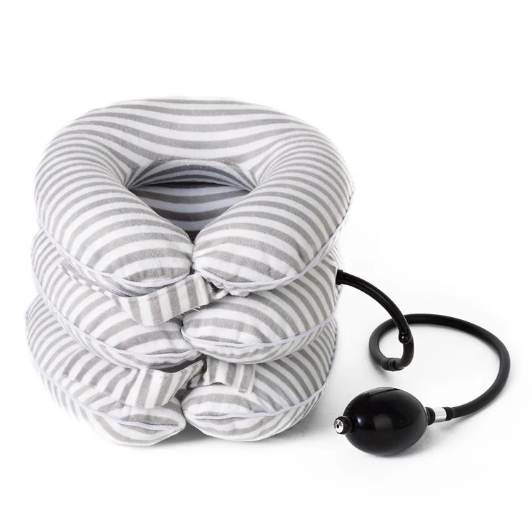 Best Medical Health Care Cervical Unisex Fixation Inflatable & Adjustable Neck Traction with Air Pump