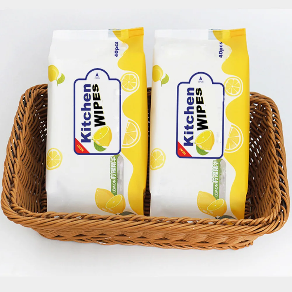 Wholesale Eco-friendly Flushable Wet Wipes Manufacturers Restaurant Mini Kitchen Wet Wipes