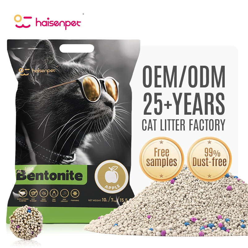 Free Samples Arena Para Gatos Strong BSCI MSDS Certificate Clumping Bentonite Cat Litter Sand