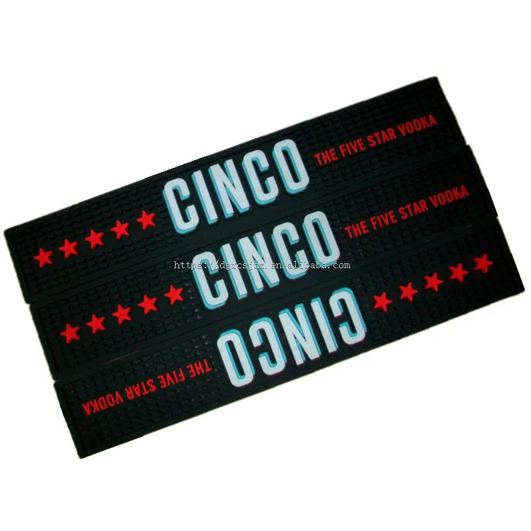 Bar PVC mat rotary wine glass, personalized beer drinking mat, with logo alcohol bar waterproof mat