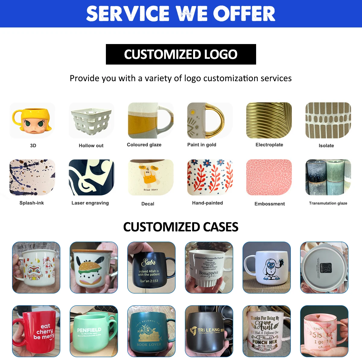 Custom 22 oz Large Ceramic Coffee Mugs with logo Porcelain Oatmeal Mug gift Breakfast Cup 650mL Wide Soup Mugs Bowl with Handle