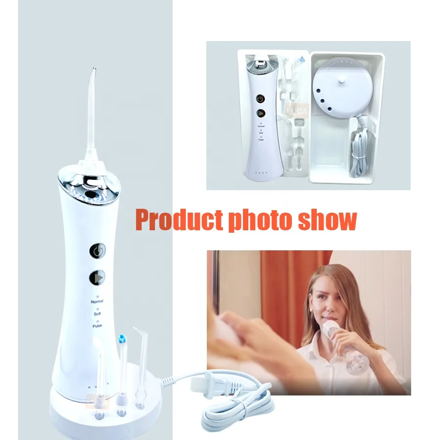 
Portable Waterproof Cordless Dental Floss Water Flosser Oral Irrigator 