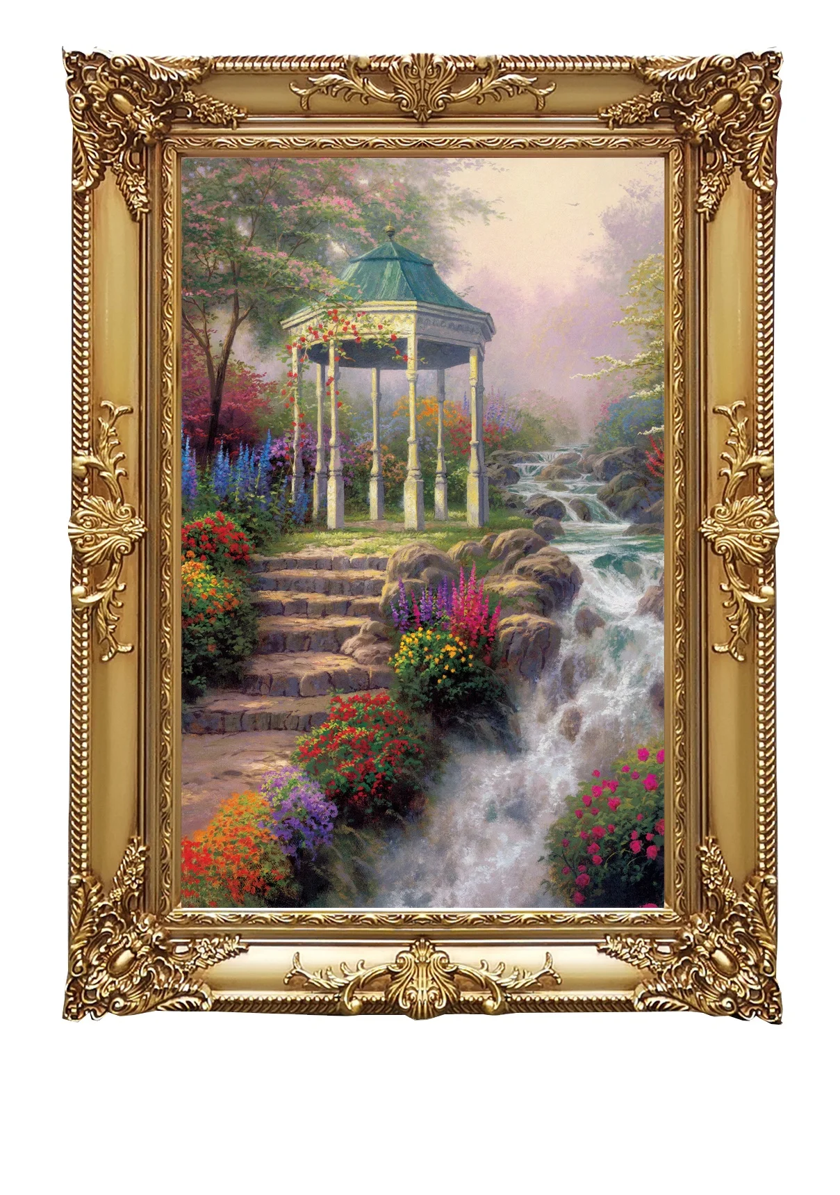 Vintage Rectangle Luxury Multifunction Floating Frame Wood Table and Wall Picture Photo Frames for Home Decor Silver Customized