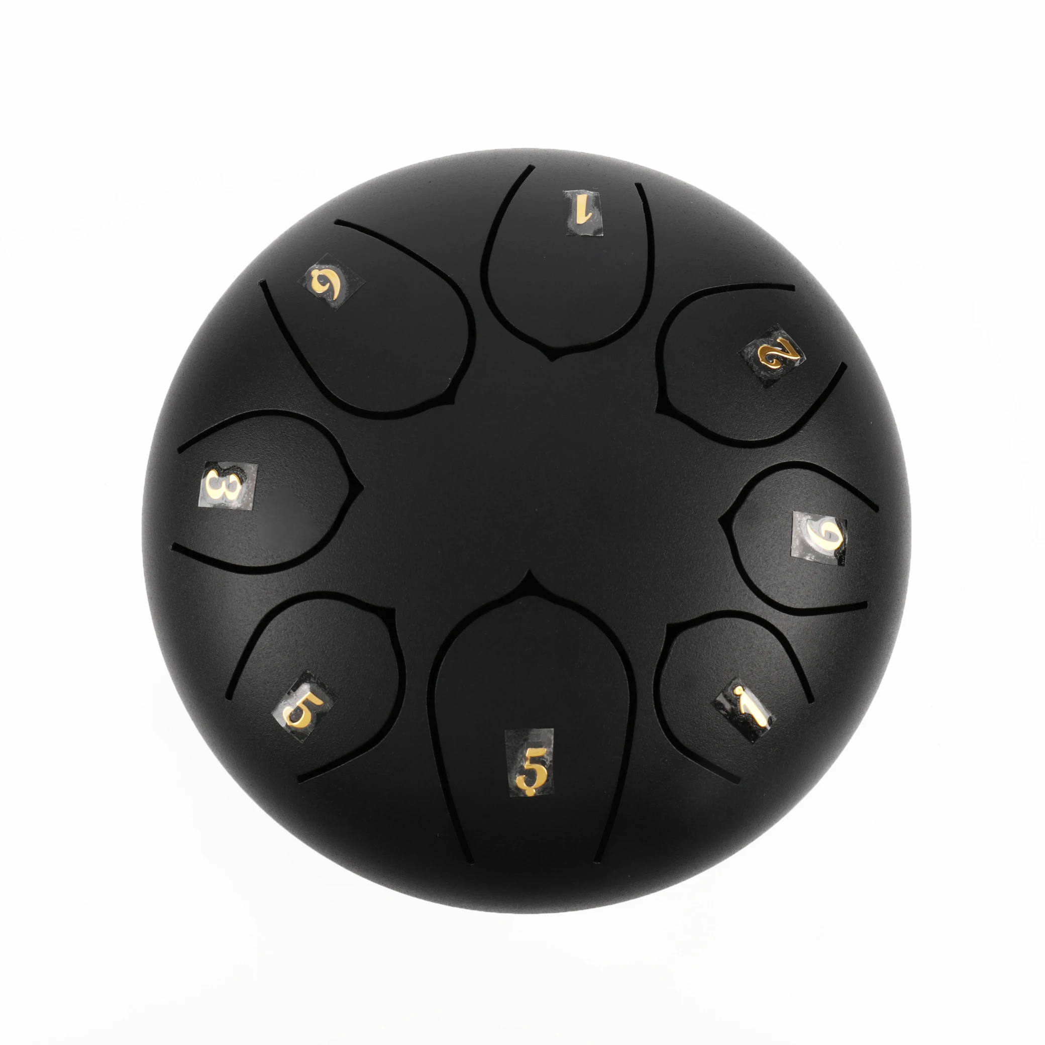 2023 new design 6 inch (15cm) 8 tongue Chinese traditional  Five-tone modes black  hank drum balmy C key steel tongue drum