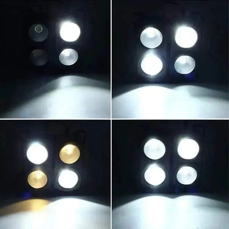 Stage equip lighting Warm White cool white par COB 450w 100w Audience lamp 4 eyes led stage blinder light
